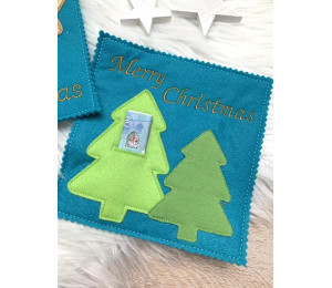 ADVENTSKALENDER 17. Dezember - Stickserie ITH Geschenkekarte Schlitz Baukasten